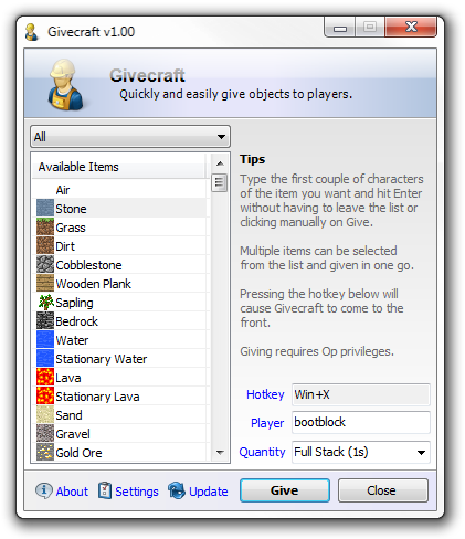 Givecraft 1.02
