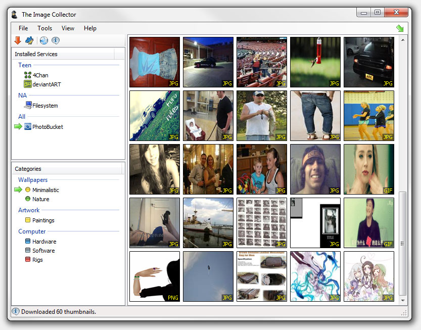 The Image Collector screenshot