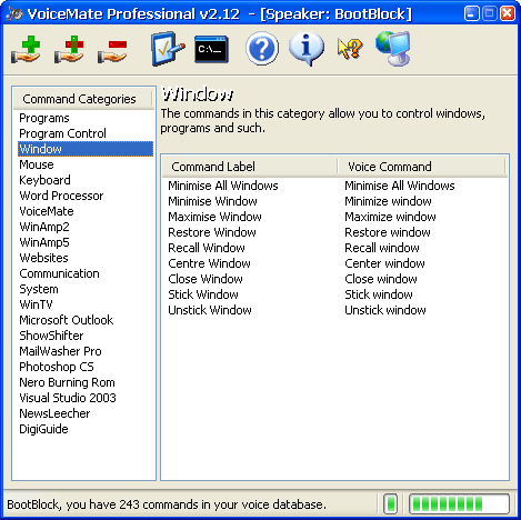 Screenshot for VoiceMate Professional 2.15