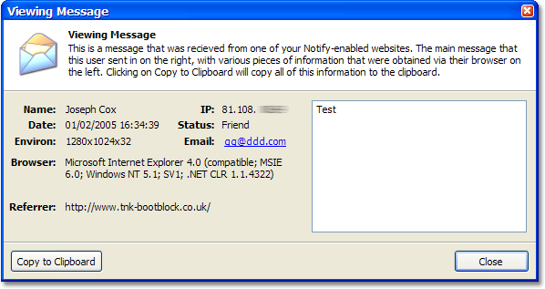 Viewing Message