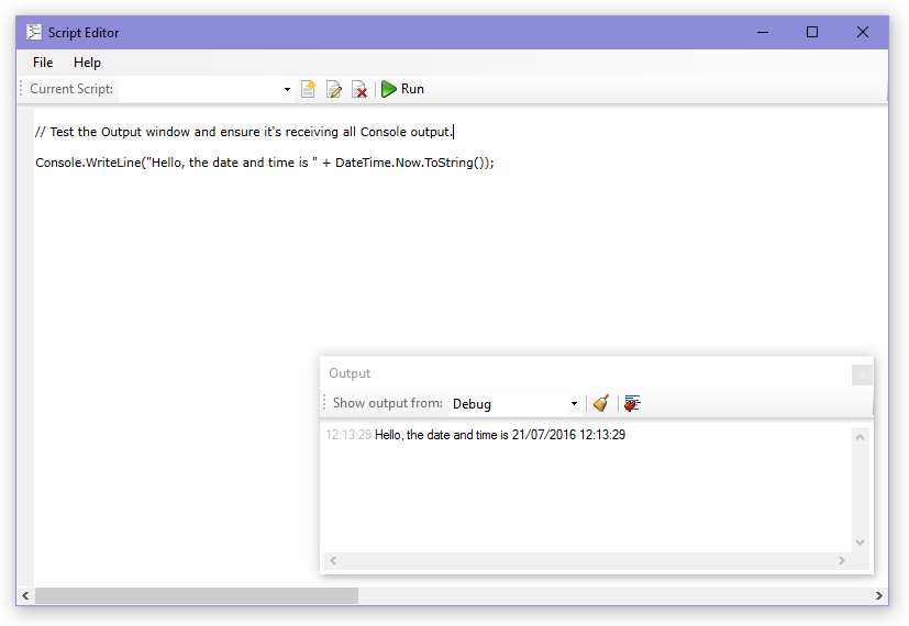 Method: Script