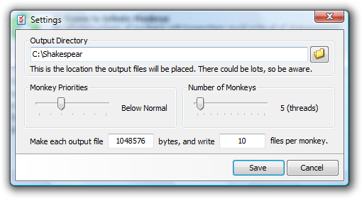 Settings Window