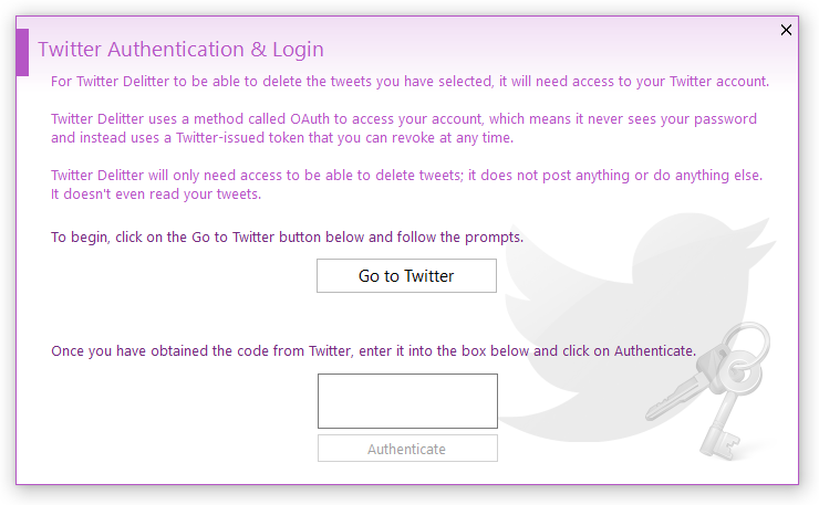 Authenticate Twitter & Login